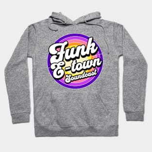 FUNK E-TOWN SOUNDCAST  - Staged Gradient Logo (purple/gold) Hoodie